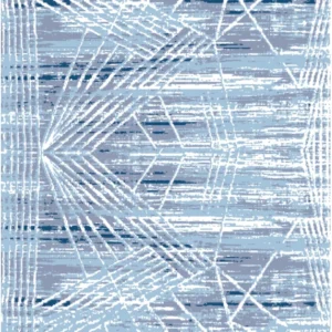 modern linear motif rug